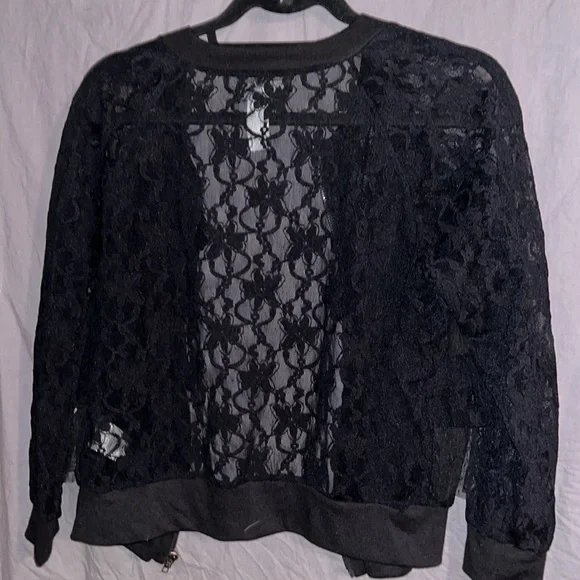 **REDUCED*** Abby Dawn Short Bolero Jacket lace zip up - Picture 5 of 6